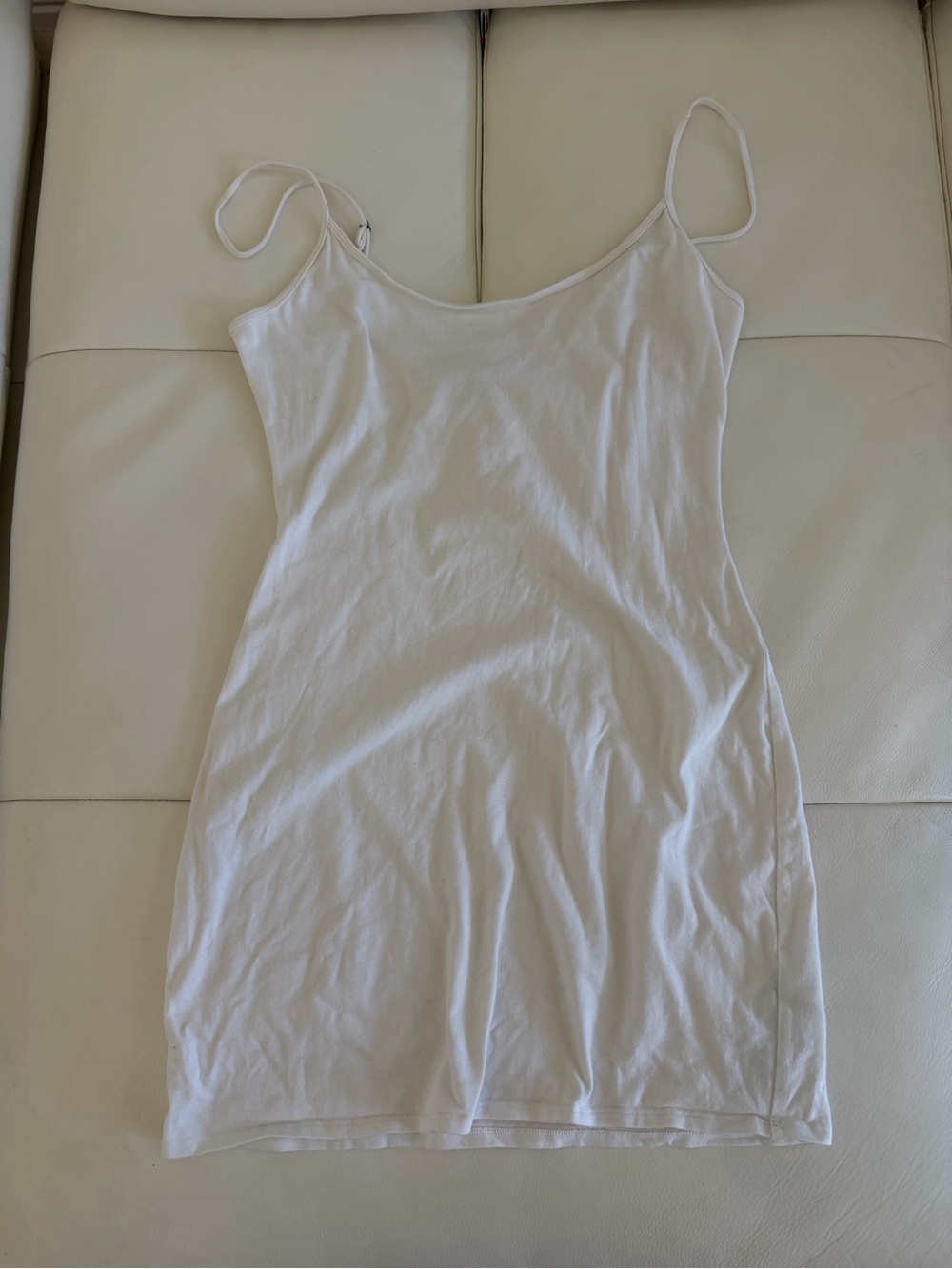 Abercrombie & Fitch White Ribbed Tank Top